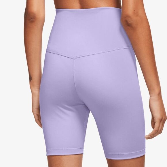 Nike Dri-FIT One High-Waisted 7" Biker Short Lilac Size XS - Picture 10 of 11